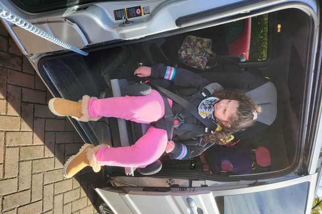 A Sheffield youngster and her family have been given a new lease of life thanks to a “life changing” specialist car hoist and seat with support from several charities.