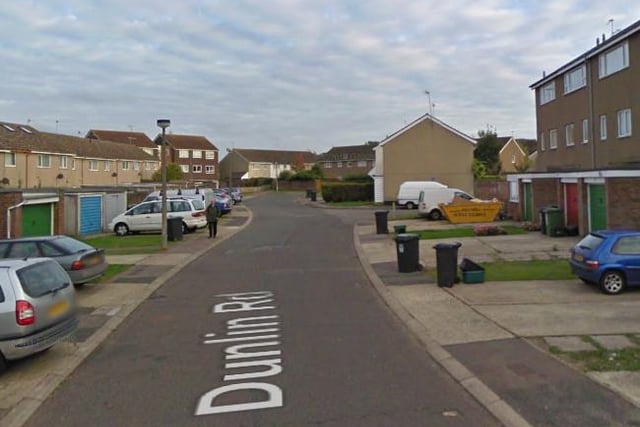 There were 2 reports of burglary in the Dunlin Road area
