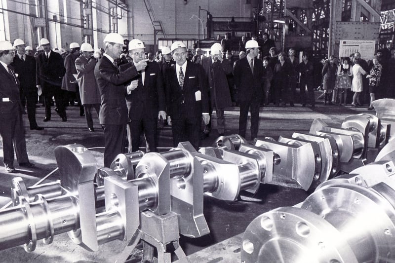 The Duke of Edinburgh saw South Yorkshire at work when he came on a tour of local steelworks on February 16, 1973