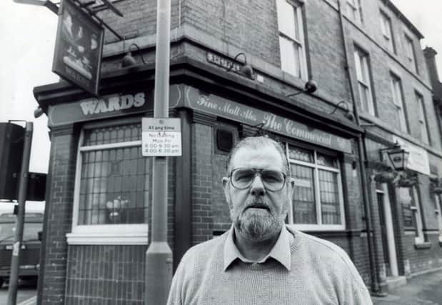 Reggie Williams, manager of the Commercial pub, Attercliffe, pictured in January 1989