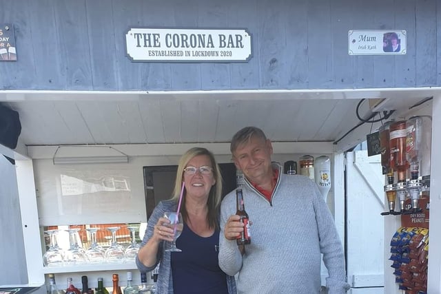 Jenny (53) and Pat (61) in The Corona Bar.