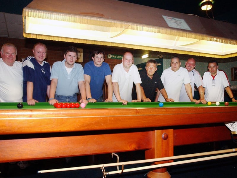 The Farringdon and South Hylton teams battled it out in a finals in 2005. Pictured are Ian Stewart, Rob Hammond, John Frater and Dave Shipley from Farringdon, and Darren Brow, Eddie Norton, Chris Watkins, Barry Leonard and Mark Mason from South Hylton.