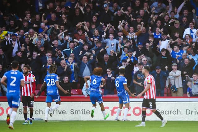 Birmingham City's Troy Deeney celebrates scoring the equaliser at Sheffield United: Isaac Parkin/PA Wire.