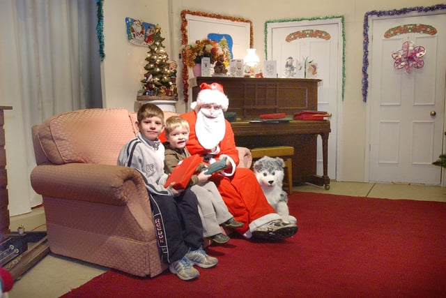 Santa in his grotto at Rock House in Seaham in 2005. Does this bring back happy memories?