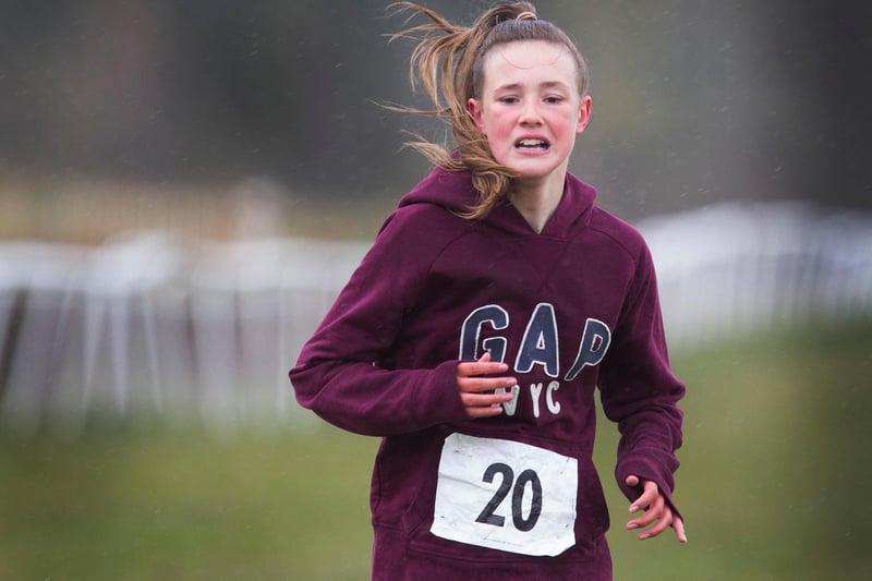 Jessica Smith was second in the U13 girls' race (Photo: Bill McBurnie)