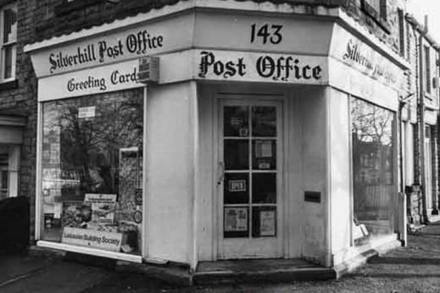 Silverhill Post Office, on Ecclesall Road South, Sheffield, in January 1985