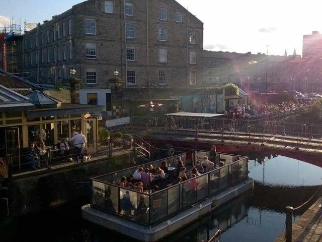 Sunshine on Leith, anyone? This pub is the former waiting room for the Leith to Aberdeen steamboat ferry, so offers a unique twist on the beer garden as we know it: clientele can enjoy pints on a pontoon.