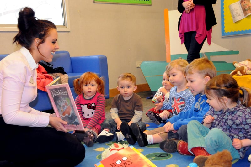 Staff member Emma Hopkinson reads to youngsters during a storytelling and reading session at Sunderland City Library in 2012. Who do you recognise in the photo?