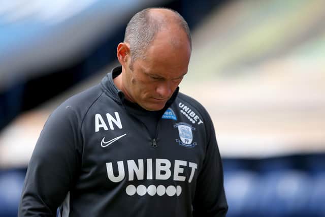 PRESTON, ENGLAND - JULY 01: Alex Neil the manager of Preston North End at the end of the Sky Bet Championship match between Preston North End and Derby County at Deepdale on July 01, 2020 in Preston, England. (Photo by Alex Livesey/Getty Images)