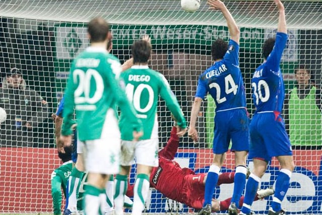 The most memorable moment for McGregor's European career - if you ask any Rangers fan - is a stunning save against Werder Bremen to deny Boubacar Sanogo late on in the UEFA Cup second leg. Though Rangers lost on the night they progressed 2-1 on aggregate - en route to the final.