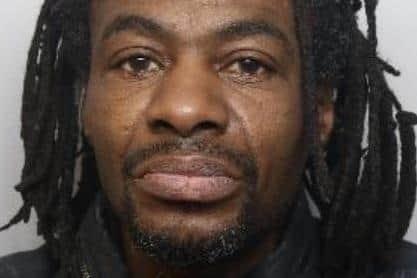 Pictured is Lupin Ntungi, aged 41, of Spotswood Mount, Gleadless, Sheffield, who pleaded guilty to one count of robbery. He was sentenced to two years of custody.