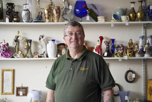 Owners Dave Ayres, pictured, is finally calling time on his popular antiques store, DA Collectibles, five years after going into business in Parson Cross, Sheffield. Picture Scott Merrylees