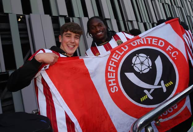 Oliver Arblaster and Jili Buyabu both enjoyed first team opportunities as Sheffield United won promotion: Paul Thomas /Sportimage