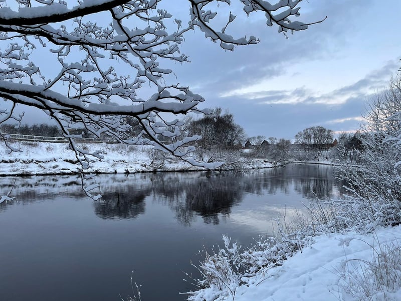 This stunning image was captured in Glasgow’s east end by the Clyde.
