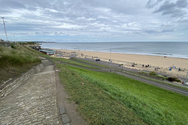 Plenty of space at Roker Beach to keep to metres apart.