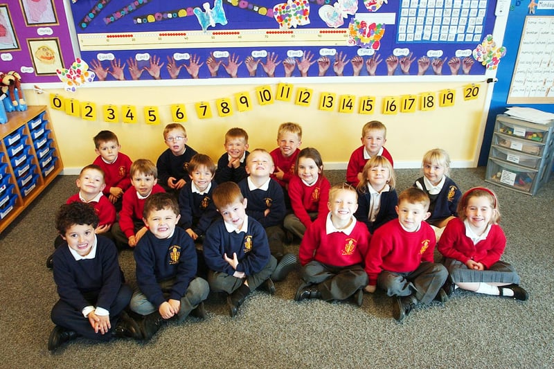 Look how smart these new starters look at Seaton Holy Trinity in September 2005.