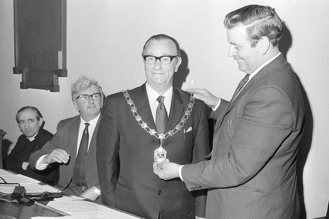 1973 saw Mansfield Woodhouse Urban District Council's last Chairman being appointed before the UDC was abolished a year later.