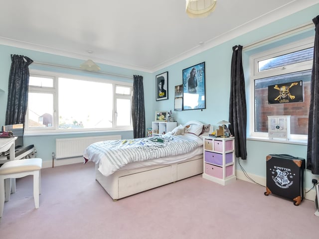 This three bed detached home in Tregaron Avenue, Drayton, is on the market for £610,000. It is listed by Town and Country Southern.