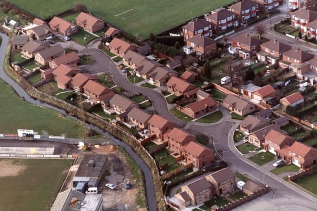 The new housing development next to Tattersfield, Doncaster back in 1997