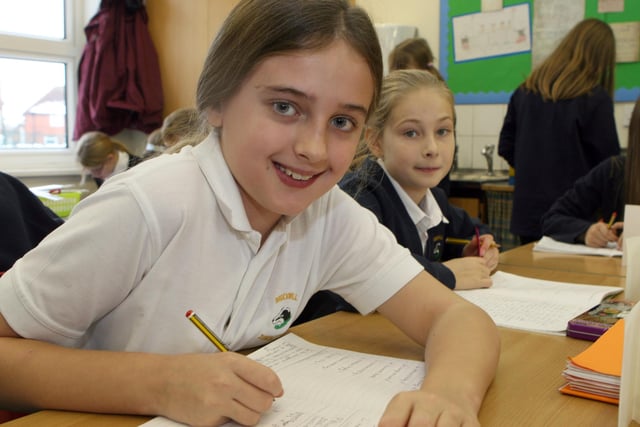 Natasha Briddon and Madeline Copestake in Y5 pictured in 2010