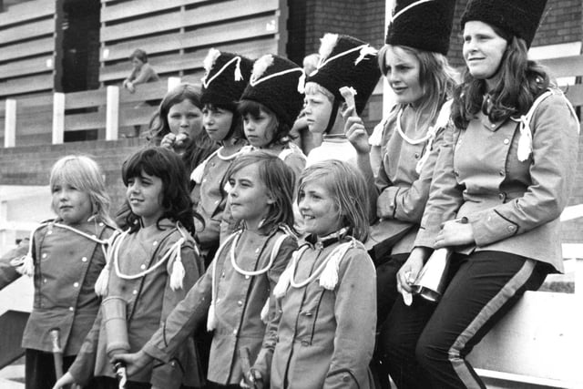 Members of the South Shields Blue Starts watching other bands compete in 1972. Remember this?