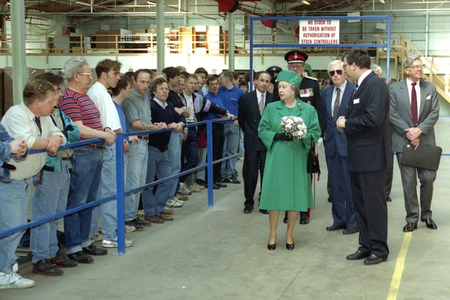 Sunderland welcomed The Queen in 1993 and her itinerary included a visit to Homeworthy Furniture in May of that year.