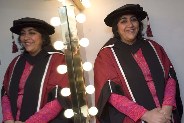 Film director Gurinder Chadha, maker of Bend it Like Beckham and Bhaji on the Beach, was awarded a Sheffield Hallam University honorary doctorate in 2005