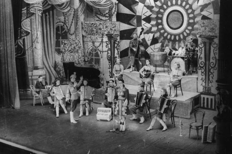 Al Podesta and His Accordian Band performing at the Empire. Photo : Hartlepool Library Service.