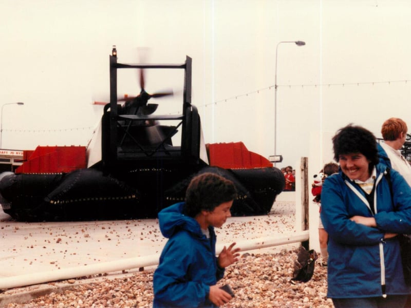 A trip to Southsea would always involve a stop off at the hovercraft terminal. The safety barriers in the area have improved (as well as the hair cuts) and the hovercraft looked a little different. Needless to say with the sea defence works closing off this area of the beach we wont be doing this any time soon. Picture by Steve Spurgin