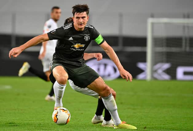 Manchester United's Harry Maguire. Picture: Ina Fassbender / POOL / AFP via Getty Images.