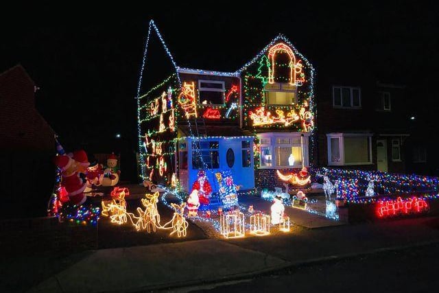 Neil Wilson's huge Christmas light display has had plenty of visitors in Castletown, Sunderland.