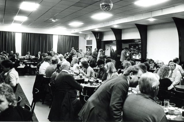 A view of the refurbished concert room at Handsworth Working Men's Club in 1985