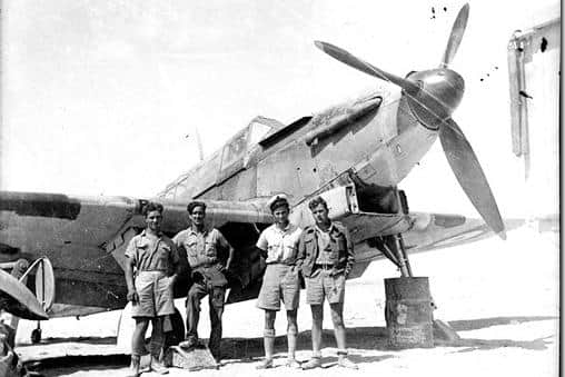 Ken Lyon in Egypt 1941 extreme right or the picture