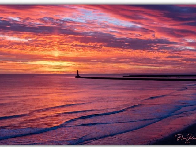 A fantastic colour palette as we look out to the sea.