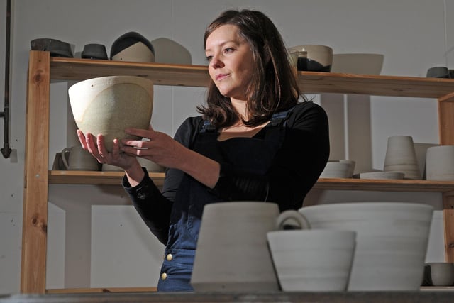 Francesca Hague, who works under the name Grey Suit Clay, makes sought-after ceramic mugs, pots and crockery. (http://greysuitclay.co.uk)