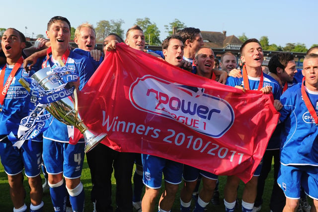 The Seagulls had only banked 36 points in 19 matches. However, Gus Poyet's men would press their foot on the gas in the new year and claimed the title with 96 points. Southampton were second and Peterborough were successful in the play-offs.