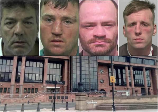 Some of the criminals from the Sunderland area who are beginning jail terms after admitting offences at Newcastle Crown Court.