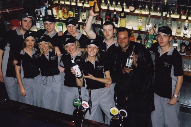Bar staff at Players Cafe.