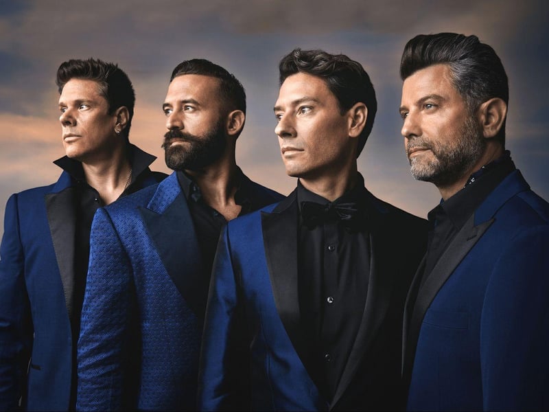 The classical crossover vocal group Il Divo will enchant the audience at The Piece Hall in Halifax on July 27, 2025, with their powerful and harmonious performances. Prepare for an evening of stunning voices and breath-taking arrangements. 📍 Blackledge, Halifax HX1 1RE