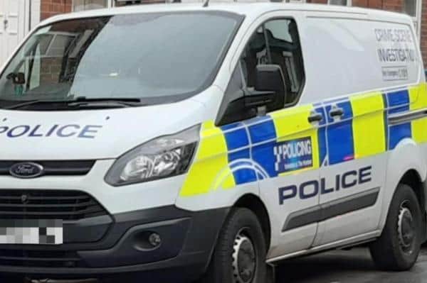 A former South Yorkshire Police officer has been jailed for selling drugs while he was a serving in the force. File picture of a police van