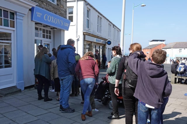 Ice-cream queues in Seahouses. Picture by Jane Coltman
