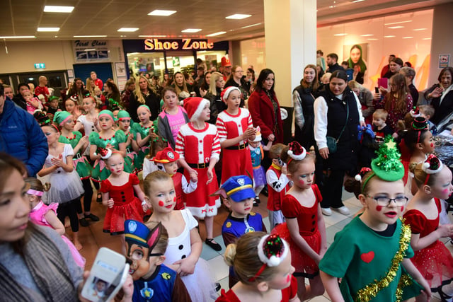 Santa's parade at Middleton Grange Shopping Centre.