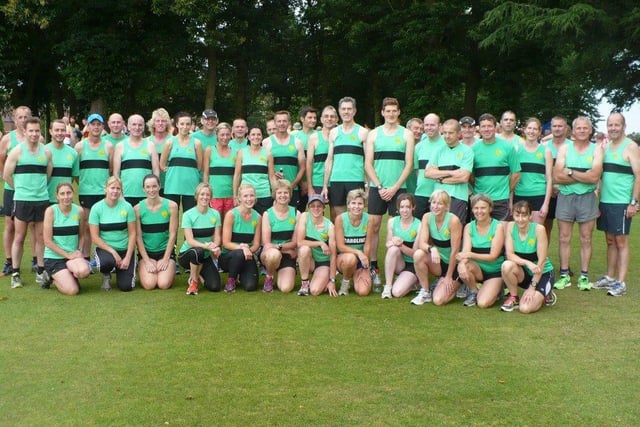 Worksop Harriers gather during an event at Worksop College. Do you know anyone in this picture?