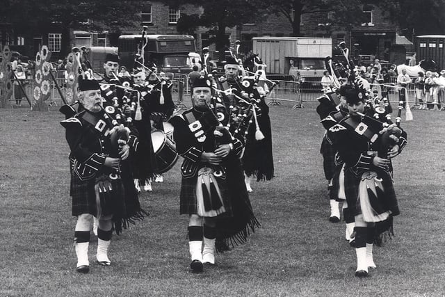 Sheffield Show 19th July 1986. The Sheffield Pipe Band