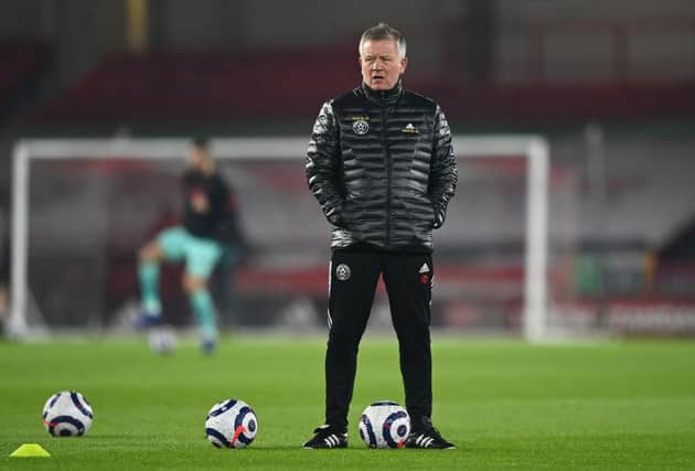 Chris Wilder, Manager of Sheffield United. (Photo by Shaun Botterill/Getty Images)