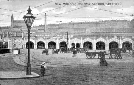 Sheffield's Midland Station around the time of the murder