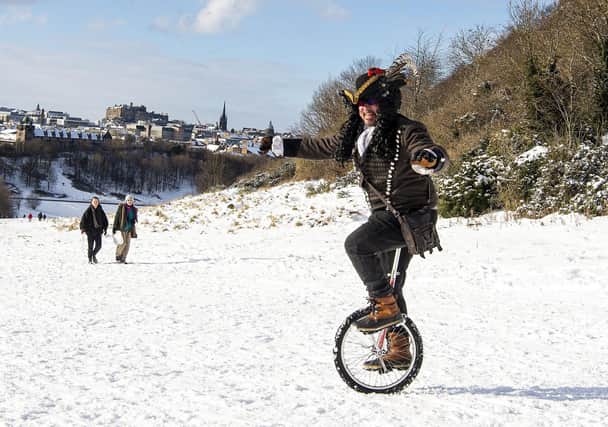 Take a look at the weird and wonderful thing Edinburgh locals used to enjoy the snow on Arthur's Seat.