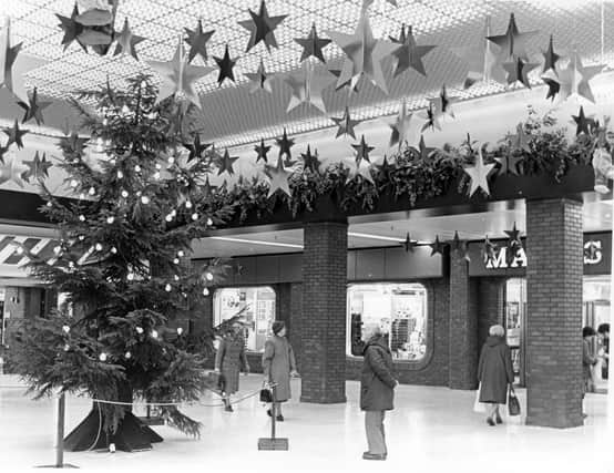 Christmas in the newly opened Spring Gardens Shopping Centre in the late 1980s