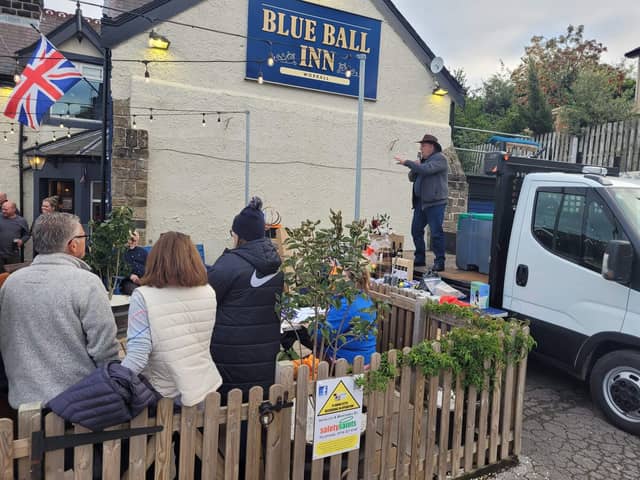 The Blue Ball Inn, in Worrall, Sheffield, where £20,000 has been raised for good causes over the last 18 months