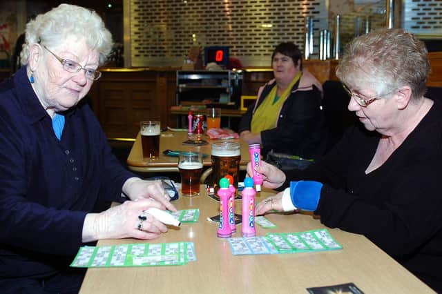 A scene from the Manor West Tuesday Club which meets at the Belle Vue Sports and Social Club every Tuesday.